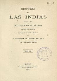 Historia de las Indias. Tomo 3