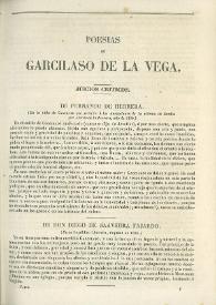 Poesías de Garcilaso de la Vega