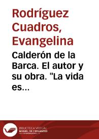 Calderón de la Barca. Su obra. 
