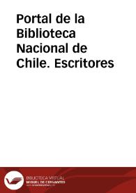 Portal de la Biblioteca Nacional de Chile. Escritores