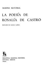 La poesía de Rosalía de Castro