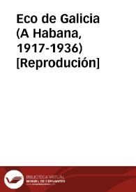 Eco de Galicia (A Habana, 1917-1936) [Reprodución]