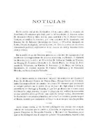 Boletín de la Real Academia de la Historia, tomo 63 (diciembre 1913). Cuadernos VI. Noticias