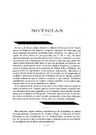 Boletín de la Real Academia de la Historia, tomo 64 (febrero 1914). Cuaderno II. Noticias
