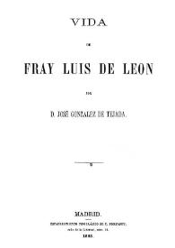 Vida de Fray Luis de León