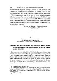 Un documento inédito atribuido a Sancho Garcés-Abarca