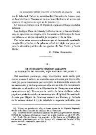 Un documento inédito relativo a Napoleón de Aragón, hijo natural de Jaime II