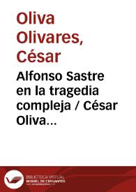 Alfonso Sastre en la tragedia compleja