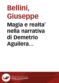 Magia e realta' nella narrativa di Demetrio Aguilera Malta