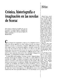 Crónica, historiografía e imaginación en las novelas de Manuel Scorza