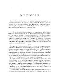 Noticias. Boletín de la Real Academia de la Historia, tomo 69 (diciembre 1916). Cuaderno VI