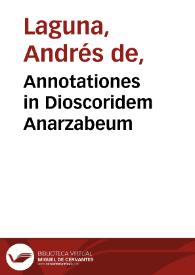 Annotationes in Dioscoridem Anarzabeum