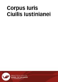 Corpus Iuris Ciuilis Iustinianei