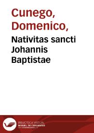Nativitas sancti Johannis Baptistae