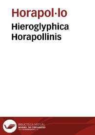 Hieroglyphica Horapollinis
