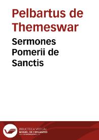 Sermones Pomerii de Sanctis