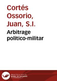Arbitrage politico-militar