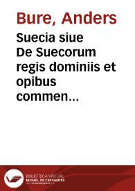 Suecia siue De Suecorum regis dominiis et opibus commentarius politicus