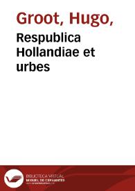 Respublica Hollandiae et urbes