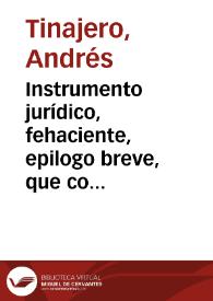 Instrumento jurídico, fehaciente, epilogo breve, que comprende, las Sisas, y Arbitrios, de que se ha usado, y usa la ... Ciudad de Valencia ...