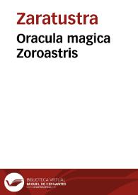 Oracula magica Zoroastris