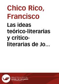 Las ideas teórico-literarias y crítico-literarias de José Musso Valiente