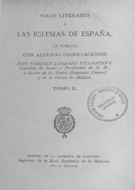 Viage literario a las iglesias de España. Tomo 2