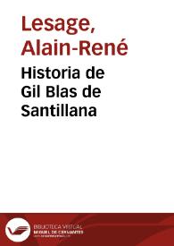Historia de Gil Blas de Santillana. Tomo 1