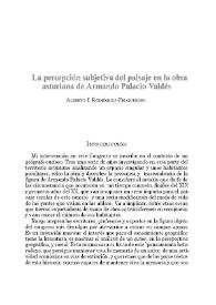 La percepción subjetiva del paisaje en la obra asturiana de Armando Palacio Valdés
