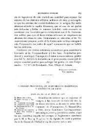 Comisión Provincial de Monumentos Históricos y Artísticos de León [Sesión del día 14 de enero de 1918]