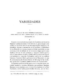 Cartas de don Próspero Bofarull sobre arreglo del Real y General Archivo de la Corona de Aragón (Continuación)