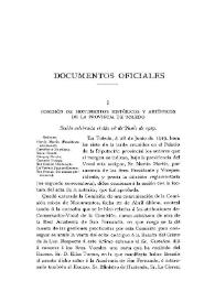 Comisión de Monumentos Históricos y Artísticos de la provincia de Toledo [Acta de la sesión celebrada el día 28 de junio de 1919]