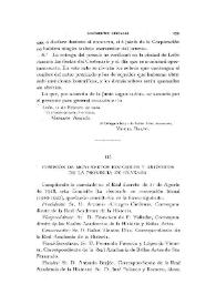 Comisión de Monumentos Históricos y Artísticos de la provincia de Granada [Acta de la sesión del 11 de agosto de 1918]
