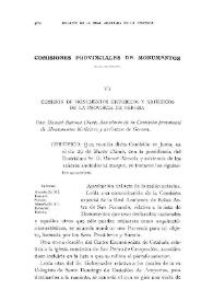 Comisión de Monumentos Históricos y Artísticos de la provincia de Gerona. [Sesión del 29/3/1920]