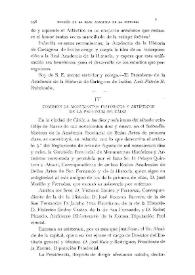 Comisión de Monumentos Históricos y Artísticos de la provincia de Cádiz [Sesión del 22/3/1919]