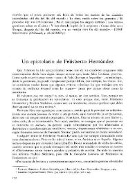 Un epistolario de Felisberto Hernández