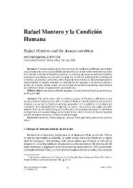 Rafael Montoro y la Condición Humana