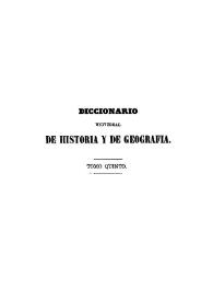 Diccionario universal de historia y de geografía. Tomo 5