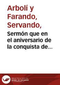 Sermón que en el aniversario de la conquista de Granada pronunció en la Santa Metropolitana Iglesia Catedral de esta ciudad, el día 2 de Enero de 1868