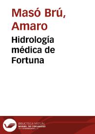 Hidrología médica de Fortuna