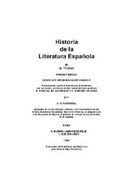 Historia de la literatura española. Primer período: desde sus orígenes hasta Carlos V