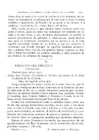 Carta del correspondiente B. Fernández y Medina