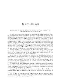 Noticias. Boletín de la Real Academia de la Historia, tomo 82 (marzo 1923). Cuaderno III