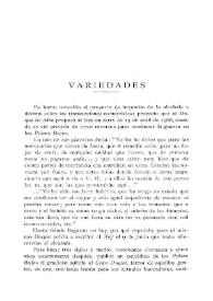 Boletín de la Real Academia de la Historia.Tomo 82 (junio 1923). Variedades