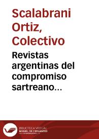 Revistas argentinas del compromiso sartreano (1959-1983)