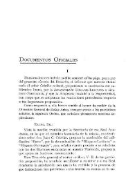 Documento oficial de la Dirección General de Bellas Artes [12 de enero de 1926]