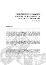 Tratamientos literarios y cinematográficos de la emigración americana