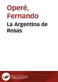 La Argentina de Rosas