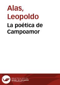 La poética de Campoamor