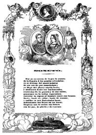 Soneto Himno al enlace de S.M. la Reina Doña Isabel II con el Infante Don Francisco de Asis María de Borbon